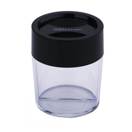 Dispensar Magnetic Agrafe Deli, Negru, Dispensar Agrafe, Dispensar pentru Agrafe, Dispensar de Agrafe, Depozitare Agrafe, Recipient Depozitare Agrafe, Recipient Magnetic Agrafe, Recipient Magnetic pentru Agrafe 
