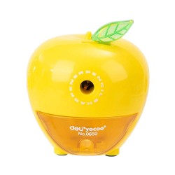 Ascutitoare Fixa Deli, Model Mar, Galben, Ascutitoare Creion, Ascutitoare Creioane, Ascutitoare de Creioane, Ascutitori Fixe, Ascutitori cu Manivela, Ascutitori Manuale, Ascutitori Creioane, Ascutitori Copii, Ascutitoare Galbena