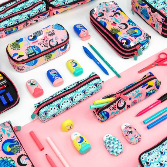 Set 16 Ascutitori Peakcock Milan, cu Radiera, Diverse Modele