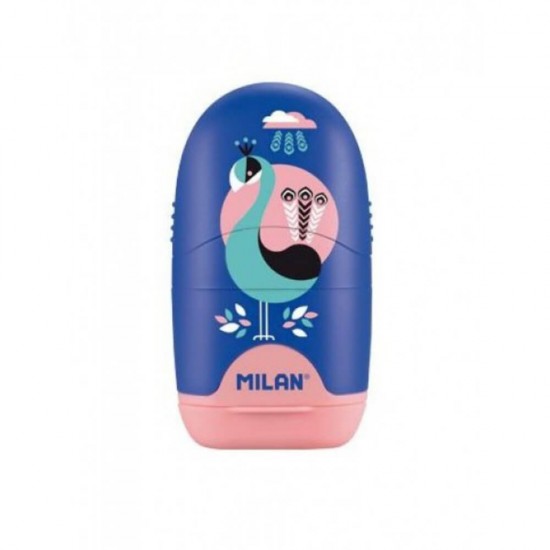 Set 16 Ascutitori Peakcock Milan, cu Radiera, Diverse Modele