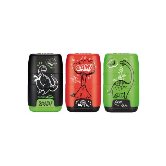 Set 16 Ascutitori Milion Years Ago Milan, cu Radiera, Diverse Culori