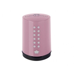 Ascutitoare cu Container Faber-Castell Grip 2001 Mini, Rose, Ascutitori, Faber-Castell Ascutitori, Faber-Castell Grip 2001 Mini Ascutitoare Creioane, Ascutitori Plastic pentru Scoala, Ascutitori Scoala, Ascutitori Creioane, Ascutitoare de Birou