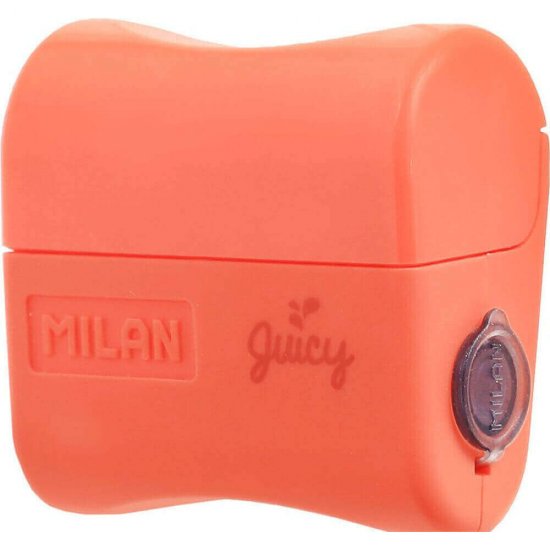 Ascutitoare Milan Juicy Simpla Mecenica cu Container, Plastic, Accesorii Scoala, Rechizite Scolare, Rechizite Scolare Milan, Ascutitoare Simpla Ieftina, Ascutitoare Simpla Scoala, Ascutitoare pentru Creioane, Ascutitoare Simpla Creioane