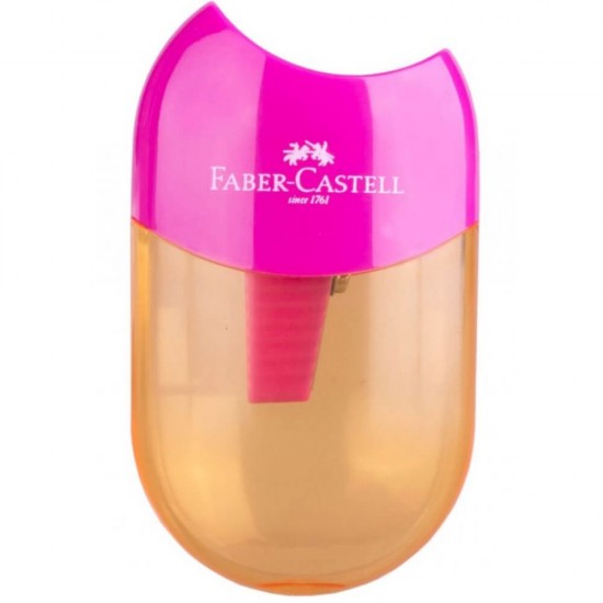 Ascutitoare cu Container Faber-Castell Apple Trend 2019, Roz, Ascutitori, Ascutitori Faber-Castell, Ascutitoare Creioane, Ascutitori pentru Scoala, Ascutitori cu Container, Ascutitori Creioane, Ascutitoare pentru Creioane cu Container, Ascutitoare Birou