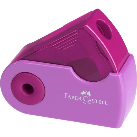 Ascutitoare Simpla cu Container Faber-Castell Sleeve-Mini Trend 2019, Roz, Ascutitori Simple, Ascutitori Faber-Castell, Ascutitori pentru Scoala, Ascutitori cu Container, Ascutitori Creioane, Ascutitoare Simpla cu Container, Ascutitoare Birou