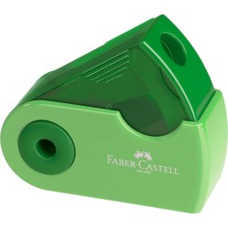 Ascutitoare Simpla cu Container Faber-Castell Sleeve-Mini Trend 2019, Verde, Ascutitori Simple, Ascutitori Faber-Castell, Ascutitori pentru Scoala, Ascutitori cu Container, Ascutitori Creioane, Ascutitoare Simpla cu Container, Ascutitoare Birou
