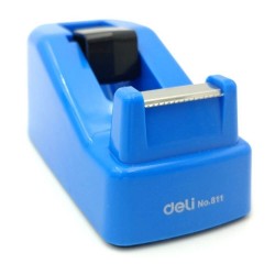 Dispenser Banda Adeziva Deli E811, 18 mm, Albastru, Suport Banda Adeziva, Suporturi si Dispensere Banda Adeziva, Deli Dispenser Banda Adeziva, Dispenser Banda Scotch, Suport si Dispenser Banda Scotch, Dispensere Scotch pentru Birou