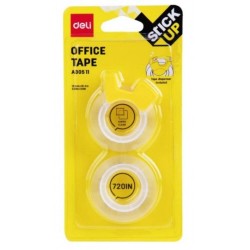 Dispenser cu Banda Adeziva Deli Invisible, 2x12 mm x 18.3 m, Suport Banda Adeziva, Suporturi si Dispensere cu Banda Adeziva, Deli Dispenser Banda Adeziva, Dispenser Banda Scotch, Suport si Dispenser Banda Scotch, Dispensere Scotch pentru Birou