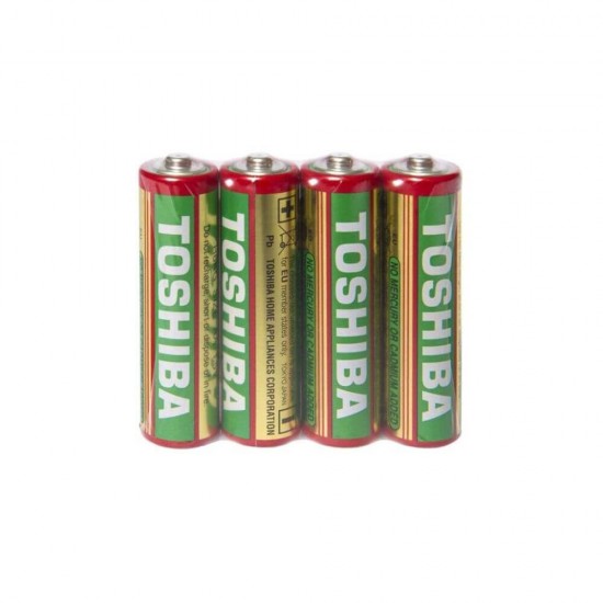 Set 4 Baterii TOSHIBA R3, Tip AA, 1.5V, Baterii AA, Baterii TOSHIBA R3, Set de Baterii AA, Baterii TOSHIBA 1.5 V Tip AA, Baterii pentru Jucarii, Baterii pentru Ceas, Baterii Rezistente