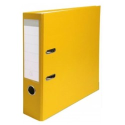 Biblioraft Plastifiat DACO Premium 50 MM, Culoare Galben, Biblioraft Galben, Biblioraft DACO, Biblioraft Latime Cotor 50 MM, Material Carton Rigid, Biblioraf Arhivare Documente