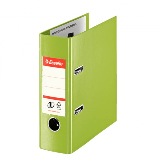 Biblioraft Plastifiat Standard A5 Esselte, 7.5 cm, Verde, Biblioraft, Biblioraft Plastic, Biblioraft Standard A5, Biblioraft Esselte, Bibliorafturi, Bibliorafturi Esselte, Dosare Organizare Documente, Dosar Arhivare