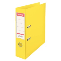 Biblioraft Plastifiat Sandard Esselte, 7.5 cm, Galben Vivida, Biblioraft Documente, Bibliorafturi Documente, Biblioraft Arhivare, Bibliorafturi Arhivare, Bibliorafturi din Plastic, Bibliorafturi Plastifiate, Biblioraft din Plastic, Bibliorafturi Colorate