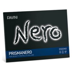 Bloc pentru Desen Favini, Format D4, Hartie Neagra, 10 File, 128 g/m², Bloc de Desen, Bloc Desen Favini, Blocuri Desen, Bloc cu Hartie Neagra, Bloc de Desen cu 10 File, Bloc Desen pentru Pictura, Bloc Hartie, Hartie Neagra pentru Desen