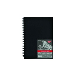 Bloc Hartie Neagra Daco A4, 30 File, 140 g/m², Bloc Spiralat, Bloc Hartie Neagra Legata cu Spira, Bloc cu Spirala A4 cu File Negre, Bloc pentru Desen si Schite in Tonuri Deschise, Bloc Desen Foi Negre pentru Pastel Bloc Hartie Neagra Daco A4, 30 File, 140 g/m², Bloc Spiralat, Bloc Hartie Neagra Legata cu Spira, Bloc cu Spirala A4 cu File Negre, Bloc pentru Desen si Schite in Tonuri Deschise, Bloc Desen Foi Negre pentru Pastel