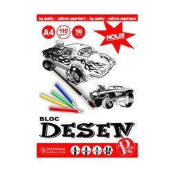 Bloc pentru Desen A4 Pigna, 16 File, 110 g/m², Hartie Alba, Bloc de Desen, Bloc A4 pentru Desen, Bloc Hartie, Bloc Hartie Pigna, Bloc Desen A4, Bloc Hartie Alba, Bloc Desen, Materiale Arta, Hartie Alba pentru Desen, Materiale Arta