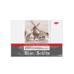 Bloc A2 pentru Schite Daco, 30 File, 42x59.4 cm, 150 g/m², Hartie Alba, Bloc Schite Daco, Bloc Schite A2, Bloc Schite, Bloc Schite Foi Albe, Bloc Schita Alba, Bloc de Desen, Materiale Arta
