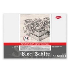 Bloc A4 pentru Schite Daco, 30 File, 150 g/m², Hartie Alba, Mecanism Spiralat, Bloc Schite Daco, Bloc Schite A4, Bloc Schite, Bloc Schite Foi Albe, Bloc Schita Alba, Bloc de Desen, Materiale Arta