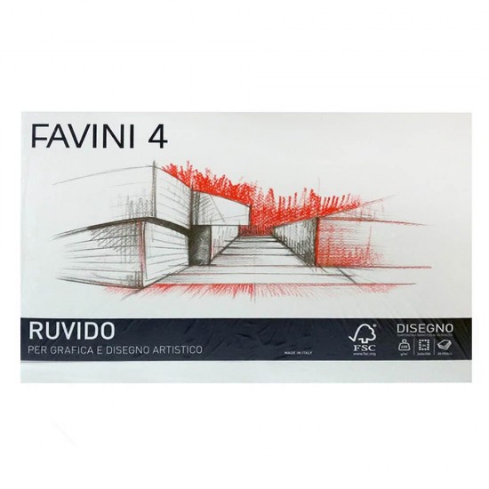 Bloc A3 pentru Desen FAVINI, 20 File, 220g/m², Bloc de Desen, Bloc A3 pentru Desen