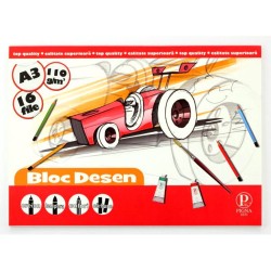 Bloc A3 pentru Desen PIGNA, 16 File, 110g/m², Bloc de Desen, Bloc A3 pentru Desen