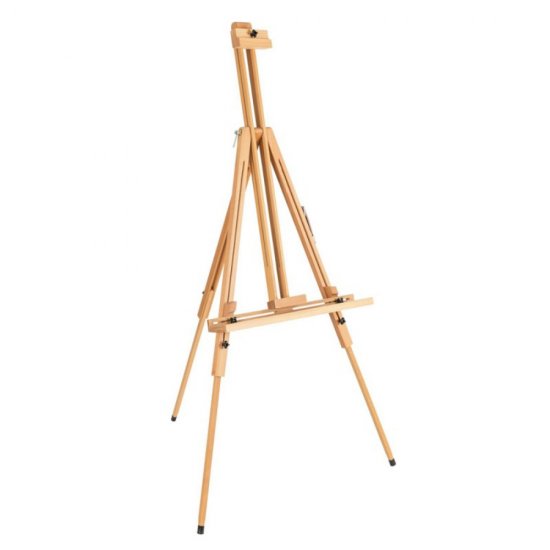 Sevalet din Fag Tip A Daco, 97x72x130/190 cm, Inaltime Reglabila, Natur, Inaltime Maxima Panza 116 cm, Suport pentru Pensule si Vopsele, Sevalet, Sevalet din Lemn, Sevalet din Lemn Daco, Sevalet Daco, Sevalet Pictura