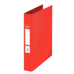 Caiet Mecanic A5 Esselte Standard, 2 Inele, Cotor 42 mm, Rosu, Caiete Mecanice, Caiet Mecanic Prezentari, Biblioraft Mecanic, Biblioraft Organizare, Bibliorafturi Mecanice, Bibliorafturi Documente, Bibliorafturi Organizare, Caiet Tip Biblioraft