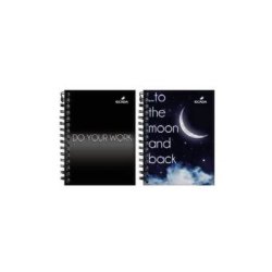 Bloc Notite Ecada, A7, 80 File, Aritmetica, Spirala, Model Luna, Bloc pentru Notite, Bloc de Notite, Carnet pentru Notite, Carnete pentru Notite, Caiet de Notite, Caiete pentru Notite, Bloc Notite cu Spirala, Caiet cu Spirala, Caiet pentru Aritmetica