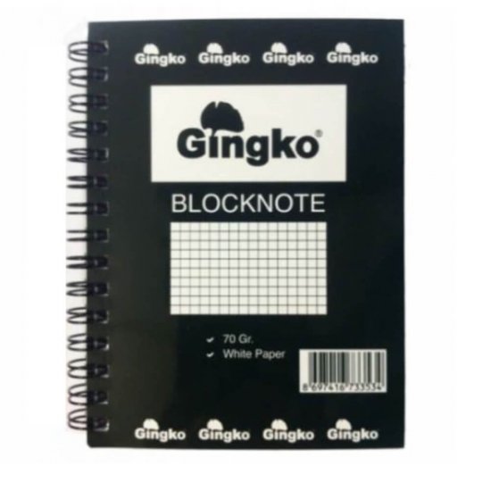 Bloc Notite Gingko, A7, 100 File, Dictando, Spirala, Model Floral, Bloc pentru Notite, Bloc de Notite, Carnet pentru Notite, Carnete pentru Notite, Caiet de Notite, Caiete pentru Notite, Bloc Notite cu Spirala, Caiet cu Spirala, Caiet Dictando