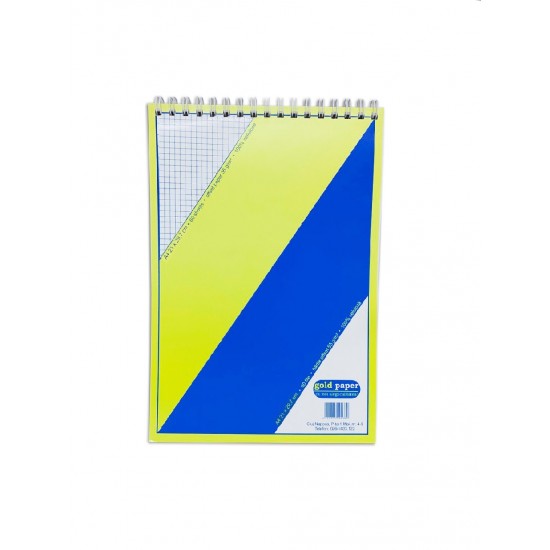Bloc Notes A4 Matematica cu Dubla Spira Metalica, 60 File, Caiet de Notite, Notes cu Spira Metalica, Carnetele Scoala