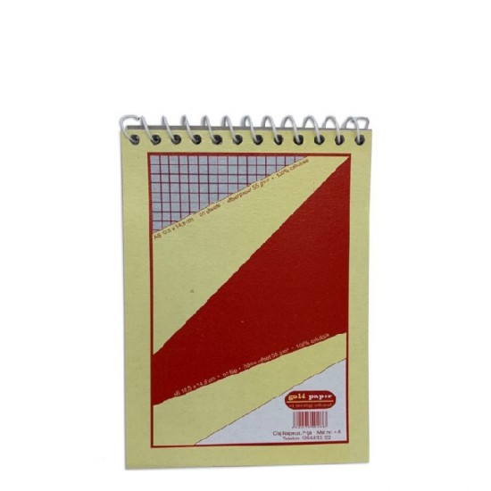 Set 10 Bloc Notes A6 Matematica, 60 File cu Spira Metalica, Hartie Offset 55 g/m², Caiet de Notite, Rechizite Scolare, Carnetel Birou, Carnetele Scoala