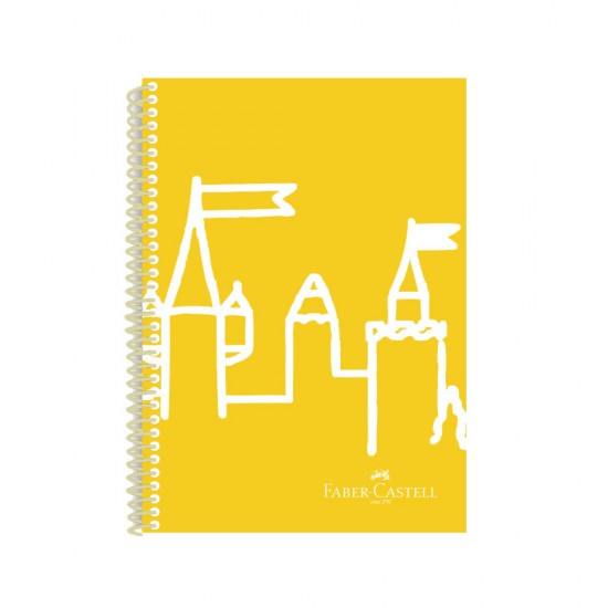 Caiet Spiralat Dictando A4 Faber-Castell, 80 File, Galben, Caiet, Caiet Dictando, Caiet A4, Caiet Faber-Castell, Caiet A4 Faber-Castell, Caiet Dictando A4, Caiet Scoala, Caiet pentru Scoala, Caiete, Caiete Faber-Castell, Caiet de Scriere