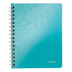 Caiet de Birou Leitz Wow, Matematica, A5, 80 File, Spiralat, Coperta PP, Turcoaz Metalizat, Caiet Leitz Wow, Caiet A5 Leitz Wow, Caiet Matematica Leitz Wow, Caiet Aritmetica Leitz Wow, Caiet Spiralat A5, Caiet A5 Matematica, Caiet A5 Aritmetica