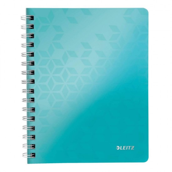 Caiet de Birou Leitz Wow, Matematica, A5, 80 File, Spiralat, Coperta PP, Turcoaz Metalizat, Caiet Leitz Wow, Caiet A5 Leitz Wow, Caiet Matematica Leitz Wow, Caiet Aritmetica Leitz Wow, Caiet Spiralat A5, Caiet A5 Matematica, Caiet A5 Aritmetica
