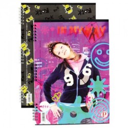 Set 5 Caiete A4 Pigna Clasic, Dictando, 80 File, Spira, Diverse Modele