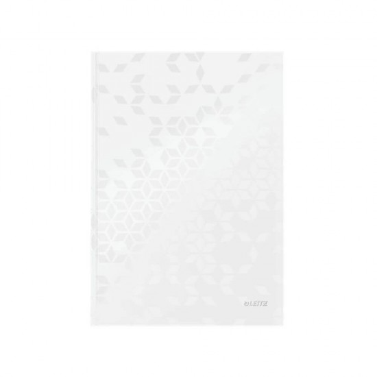 Caiet Leitz Wow, Matematica, A5, 80 File, Coperta Dura, Alb Metalizat, Caiet de Birou Leitz Wow, Caiet A5 Leitz Wow, Caiet Matematica Leitz Wow, Caiet Aritmetica Leitz Wow, Caiet Coperta Dura A5, Caiet A5 Matematica, Caiet A5 Aritmetica