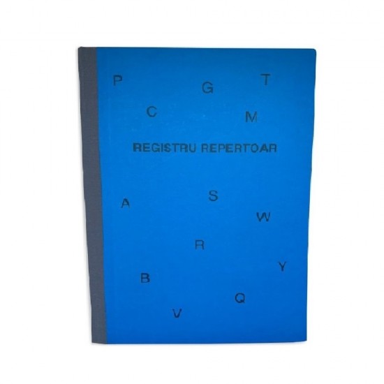 Registru Repertoar A4 Dictando, 100 File, Index Alfabetic A-Z, Hartie Offset 55 g/m²