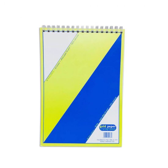 Set 10 Bloc Notes A6 Foi Veline, 60 File, 55 g/m², Dubla Spirala Metalica, Caiet de Notite Dubla Spira Metalica, Blocnotes-uri, Blocnotes-uri A6, Blocnotes-uri 60 File, Bloc Notes cu Foi Venile, Bloc Notes Foi Veline 10 Buc