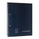 Caiet European Book A4 de Matematica cu Dublu Spira Metalica, 80 File, Coperta Policromie Albastra, Caiet Spiralat Matematica, Caiete Tip Agenda