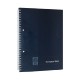 Caiet European Book A5 Dictando cu Dublu Spira Metalica, 80 File, Coperta Policromie Albastra, Caiet Spiralat Dictando, Caiete Tip Agenda