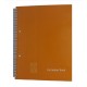 Caiet European Book A4 de Matematica cu Dublu Spira Metalica, 80 File, Coperta Policromie Portocaliu, Caiet Spiralat Matematica, Caiete Tip Agenda