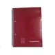 Caiet European Book A5 de Matematica cu Dublu Spira Metalica, 80 File, Coperta Policromie Rosie, Caiet Spiralat de Mate, Caiete Tip Agenda