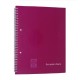 Caiet European Book A4 de Roz cu Dublu Spira Dictando, 80 File, Coperta Policromie Roz, Caiet Spiralat de Romana, Caiet Tip Agenda