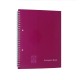 Caiet European Book A5 de Matematica cu Dublu Spira Metalica, 80 File, Coperta Policromie Roz, Caiet Spiralat Matematica, Caiete Tip Agenda