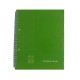 Caiet European Book A5 de Matematica cu Dublu Spira Metalica, 80 File, Coperta Policromie Verde, Caiet Spiralat de Mate, Caiete Tip Agenda