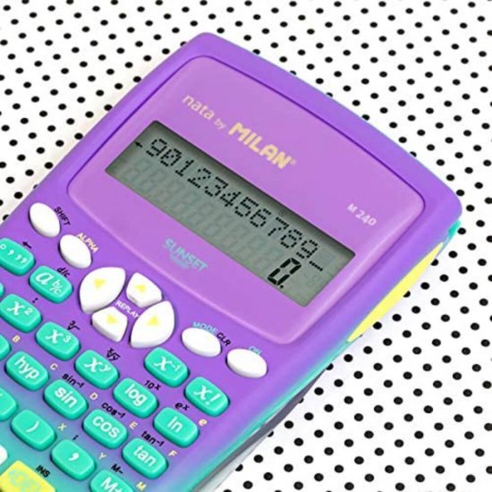 Calculator Milan, Stiintific, 12 Digits, 240 de Functii, Carcasa de Protectie, Multicolor, Calculator Stiintific, Calculatoare Stiintifice, Calculator cu 240 Functii, Rechizite Scolare, Articole Birotica