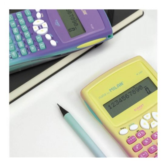 Calculator Milan, Stiintific, 12 Digits, 240 de Functii, Carcasa de Protectie, Multicolor, Calculatoare Stiintifice, Calculator Stiintific, Calculator cu 240 Functii, Rechizite Scolare, Articole Birotica