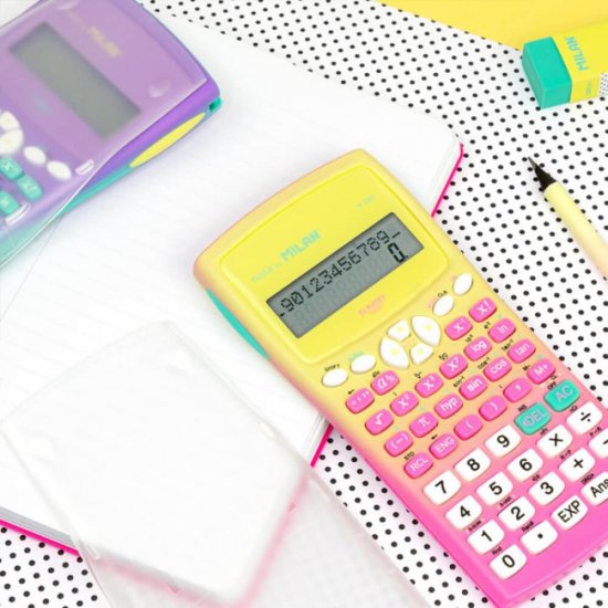 Calculator Milan, Stiintific, 12 Digits, 240 de Functii, Carcasa de Protectie, Multicolor, Calculatoare Stiintifice, Calculator Stiintific, Calculator cu 240 Functii, Rechizite Scolare, Articole Birotica