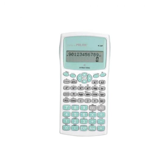 Calculator Milan, Stiintific, Antibacterial, 12 Digits, 240 de Functii, Carcasa de Protectie, Multicolor, Calculator Stiintific, Calculatoare Stiintifice, Calculator cu 240 Functii, Rechizite Scolare, Articole Birotica