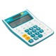 Calculator de Birou Deli 1238, 12 Digits, Alb/Albastru, Alimentare Dubla, Calculator Birou, Calculator de Birou, Calculatir Birou 12 Digits, Calculator Birou cu Verificare si Corectie, Calculator Birou Deli 