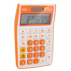 Calculator de Birou Deli 1238, 12 Digits, Alb/Portocaliu, Alimentare Dubla, Calculator Birou, Calculator de Birou, Calculatir Birou 12 Digits, Calculator Birou cu Verificare si Corectie, Calculator Birou Deli  Calculator de Birou Deli 1238, 12 Digits, Alb/Portocaliu, Alimentare Dubla, Calculator Birou, Calculator de Birou, Calculatir Birou 12 Digits, Calculator Birou cu Verificare si Corectie, Calculator Birou Deli