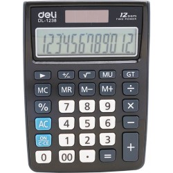 Calculator de Birou Deli 1238, 12 Digits, Negru, Alimentare Dubla, Calculator Birou, Calculator de Birou, Calculatir Birou 12 Digits, Calculator Birou cu Verificare si Corectie, Calculator Birou Deli  Calculator de Birou Deli 1238, 12 Digits, Negru, Alimentare Dubla, Calculator Birou, Calculator de Birou, Calculatir Birou 12 Digits, Calculator Birou cu Verificare si Corectie, Calculator Birou Deli
